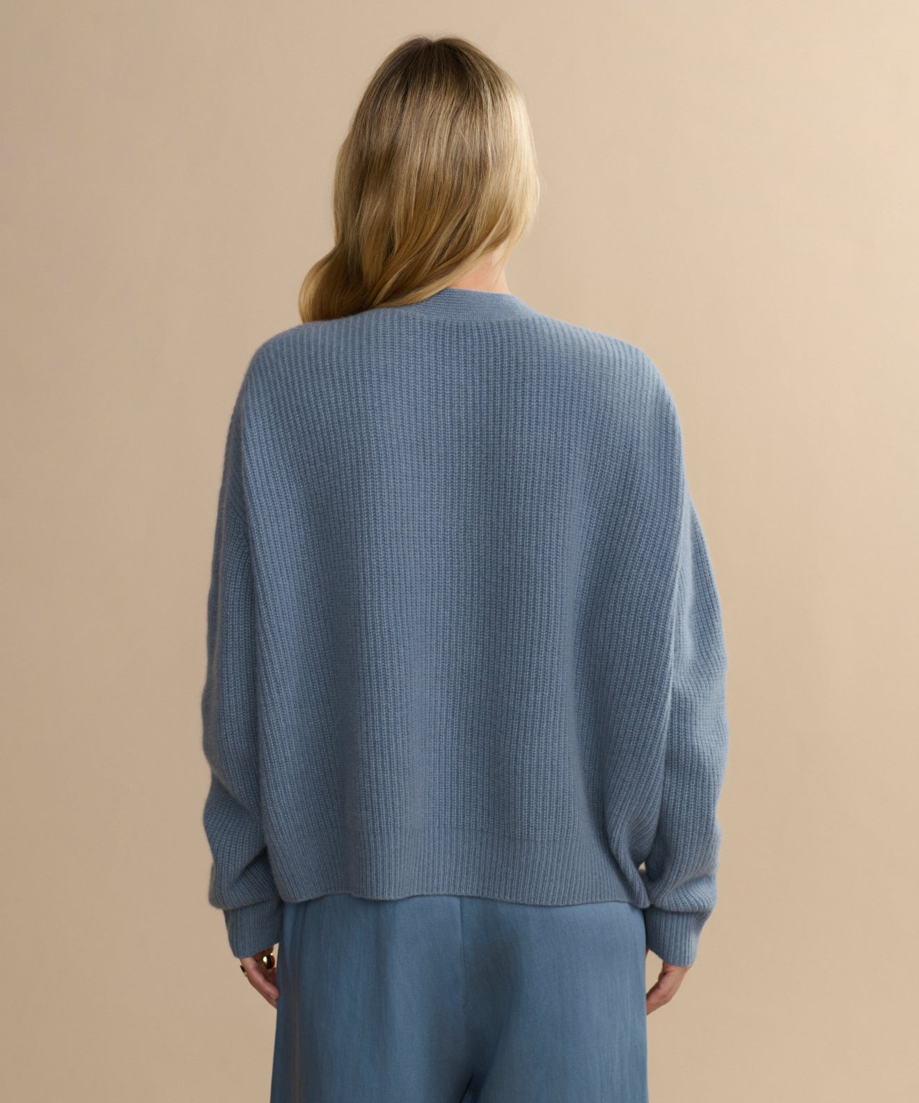 Cropped Cashmere Cocoon Cardigan