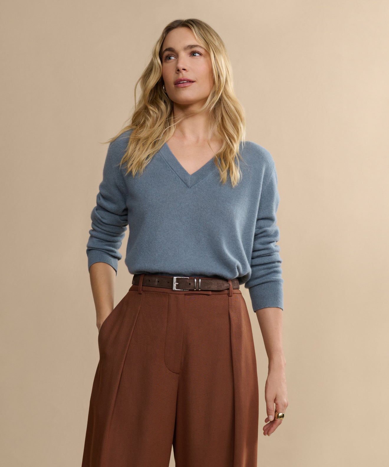 Flynn Cashmere V-Neck